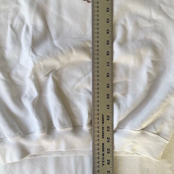 erzees Women’s Long Sleeve Screw Neck Thick Sweatshirt size L, White, Reno - Picture 4 of 8